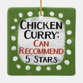 HühnerCurry Review 5 Sterne Ornament (Rückseite)