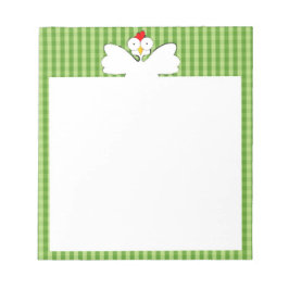 Hühnerdarstellung Notizblock