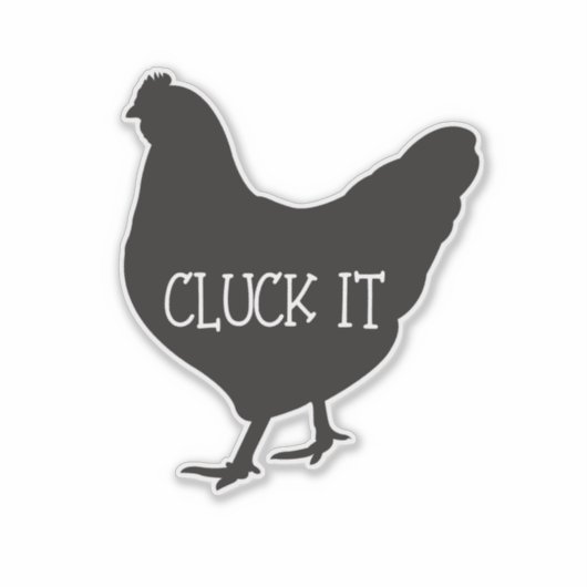 Hühnerdekor Aufkleber (Vorderseite)