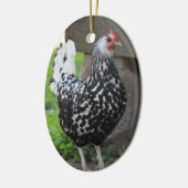 Hühnerdekor Keramikornament (Links)