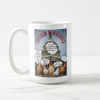 Hühnerdemokraten bei Hauptstadt Gebäude FunnyCarto Kaffeetasse