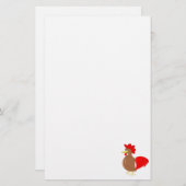 Hühnerdesign Briefpapier (Vorne/Hinten)