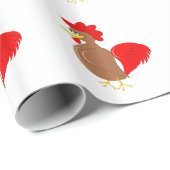 Hühnerdesign Geschenkpapier (Rolleneckpunkt)