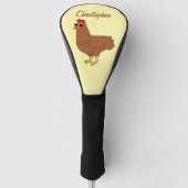 Hühnerdesign Golf Headcover (Vorderseite)