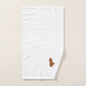 Hühnerdesign Monogramm Badhandtuch Set (Handtuch)