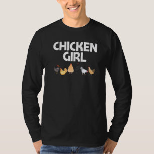 Hühnerdesigns für Mädchen Kinder, die Geflügel anb T-Shirt
