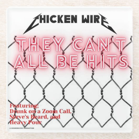 Hühnerdraht-Untersetzer Glasuntersetzer (Vorderseite)