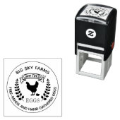 Hühnereier Frische Eier Briefmarke Permastempel (Beispiel)