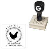 Hühnereier-Geschäft ADDRESS Kautschuk-Briefmarke Gummistempel (Stempel)