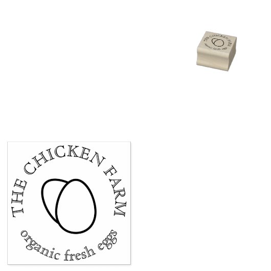 Hühnereier Gummistempel (Stempel)