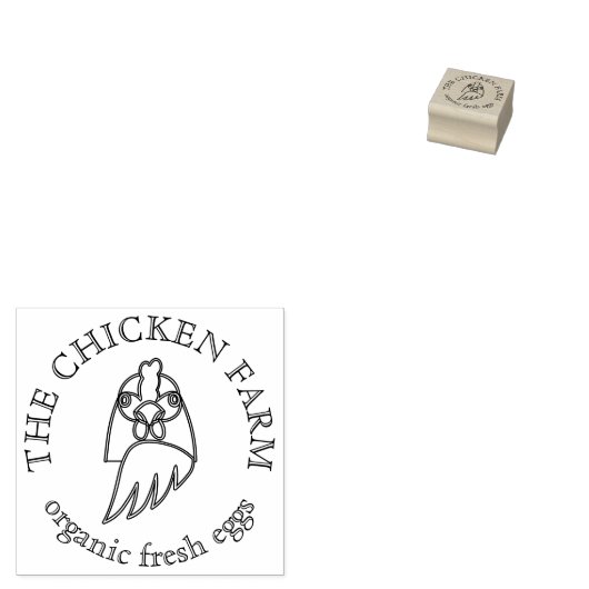 Hühnereier Gummistempel (Stempel)