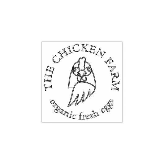 Hühnereier Gummistempel (Prägung)