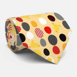 Hühnereier im modernen geometrischen Memphis-Stil Krawatte