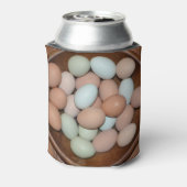 Hühnereier in Freilandhaltung Dosenkühler (Kanne Rückseite)
