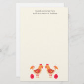 Hühnereier Leere persönliche Geschichten Briefpapier (Vorne/Hinten)