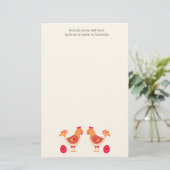 Hühnereier Leere persönliche Geschichten Briefpapier (Stehend Vorderseite)