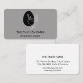 Hühnereier-Logo für Landwagen Visitenkarte (Vorne/Hinten)