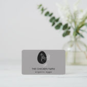 Hühnereier-Logo für Landwagen Visitenkarte (Stehend Vorderseite)