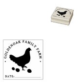 Hühnereier Personalisierter Eierhof Frische Datum Gummistempel (Stempel)