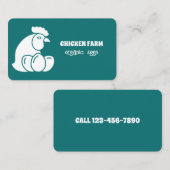 Hühnereier Visitenkarte (Vorne/Hinten)