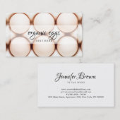 Hühnereier Visitenkarte (Vorne/Hinten)