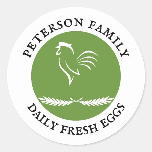 Hühnereier - Vorführung von Hühnereiern Runder Aufkleber (Vorderseite)
