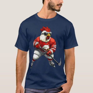 Hühnereihockeyspieler T - Shirt