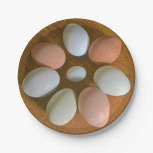 Hühnereiteigenpapierplatte Pappteller