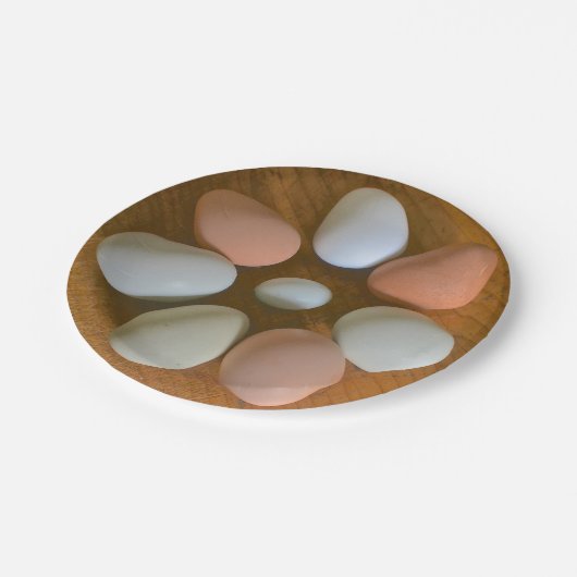 Hühnereiteigenpapierplatte Pappteller (Schrägansicht)