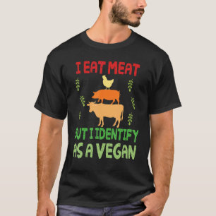 Hühnerfahrt Schweinefahrt Kuh Ich Esse Fleisch Abe T-Shirt