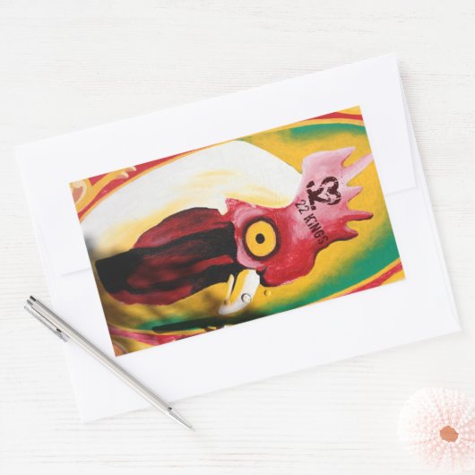 Hühnerfalke-Aufkleber Rechteckiger Aufkleber (Umschlag)