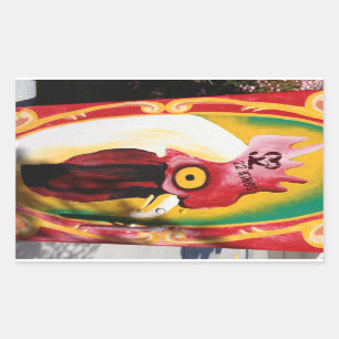 Hühnerfalke-Aufkleber Rechteckiger Aufkleber
