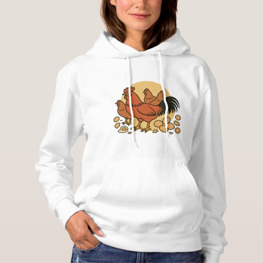Hühnerfan Hoodie (Vorderseite)