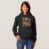 Hühnerfarbmuster Aktives Muster Hoodie (Vorne ganz)