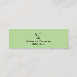 Hühnerfarm|Bauer Bio Eier vermarkten Mini Visitenkarte