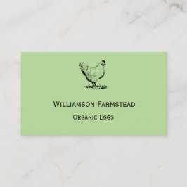 Hühnerfarm|Bauer Bio Eier vermarkten Visitenkarte