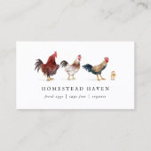 Hühnerfarm Business Card Visitenkarte (Vorderseite)