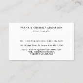 Hühnerfarm Eier Wasserfarbe Visitenkarte (Rückseite)