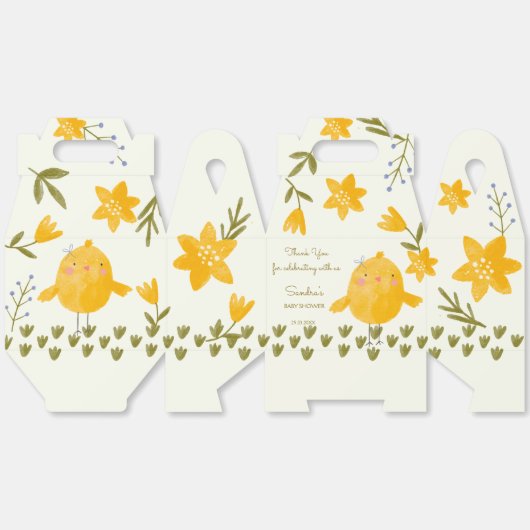 Hühnerfarm Federbaby Dusche bevorzugt nach Maß Geschenkschachtel (Ungeklappt)