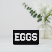 Hühnerfarm Frische Eier Visitenkarte (Stehend Vorderseite)