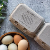 Hühnerfarm Frischeier Umhängekarton Gummistempel