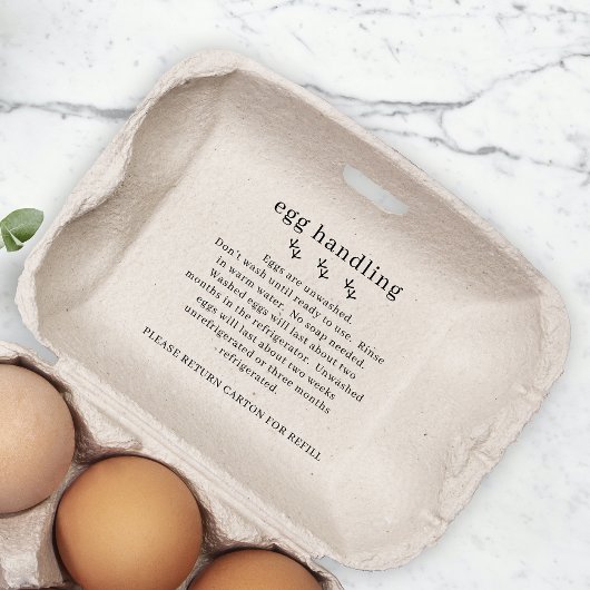 Hühnerfarm Frischeier Umhängekarton Gummistempel