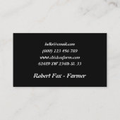 Hühnerfarm Funny Visitenkarte (Rückseite)