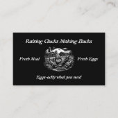 Hühnerfarm Funny Visitenkarte (Vorderseite)