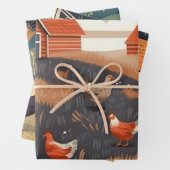 Hühnerfarm Geschenkpapier Set (Beispiel)