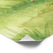 Hühnerfarm Glänzendes Poster (Ecke)