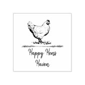 Hühnerfarm Gummistempel (Prägung)