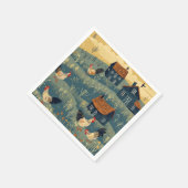 Hühnerfarm Paper Napkin Serviette (Ecke)