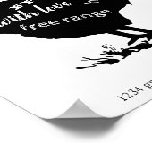 Hühnerfarm ⎢ Personalisiertes Poster (Ecke)