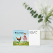 Hühnerfarm Rusic Bio Telefonnummerkarte (Stehend Vorderseite)